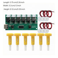 DC 5V Six-Jet Humidifier Module 6 Jacks USB Humidifier Control Board Push Button Atomization Control Board Green PCB