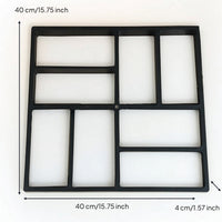 Walkway Mold Hand-Operated Walkway Maker Paving Mould Rigid Form Smooth for Homeowners, Garden, Patio