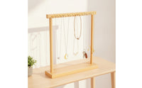 Necklace Holder with 18 Hooks Desktop Necklace Display Stand with Hooks Bracelet Hanger for Vanity