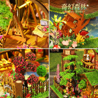 Great House DIY Miniature House Kit P020 Fantasy Forest 3D Puzzle Wooden Building Model