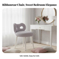 Elegant Design Winged backrest Chair Soft paddinged Seat Vanity Stool Plush Upholstery Household Furniture Modern & design for Makeup lovers, Home Decorators, Gift Givers, Bedroom, Dressing Table, Living Room, full-length Closet
