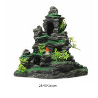 Aquatic Pet Aquarium Hiding Cave Realistic Design Aquatic Pet Hideout Cave