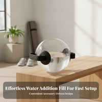 Transparent Water-Filled Training Bag PVC Water-Filled Weight Bag Textured Handles Portable Sandbag Substitute Spherical