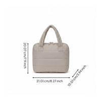Folding Makeup Bag Wide Mouth Opening Brush Organizer Bag Soft Quilted Beauty Storage for Women