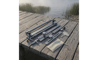 Anti-Slip Adjustable Fishing Rod Holder Screw-Locking Telescopic Rod Holder Knurled Telescopic Fishing Mount Sliding