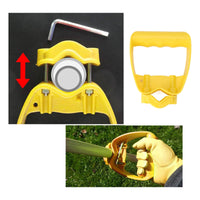Labor-Saving Ergonomic Shovel Handle Universal Fit Adjustable Shovel Handle Easy to Install Back Saver Grip for Gardeners, Yard Workers, Gardening, Outdoor Work