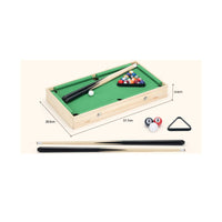 Interchangeable Panels Foldable Tabletop Pool Table Corner Pockets Folding Pool Table Wood-Tone English Green Felt Space-Saving