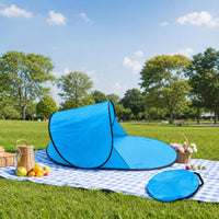 Spring  Beach Tent Instant Beach Tent with Carrying Pouch Automatic Spring  for Kids, Young Child, Park, Backyard