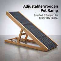 Dog Steps for Bed and Sofa with Portable Foldable Design, Wooden for Small Pets, Solid Wood Construction for Home Use