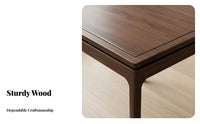Multi-Purpose Square Chinese-Design Table Set Sturdy Construction Compact Table and Chair Group Warp-Resistant Household Furniture Easy to Clean for Homeowners, Apartment Dwellers, Game Nights, Dining Room, Small Areas, Breakfast Nook