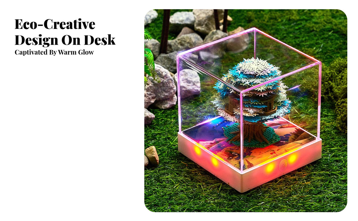 Creative Gift Tear-Away Paper Art Calendar Artistic Decoration 3D Memo Pad Calendar Surprise Reveal for Adults, Students, Study Room