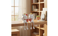 Dangling Leg Cat Figurine Great Gift Thought Beckoning Cat Decoration House Decoration Detailed Craftsmanship Hand-Painted