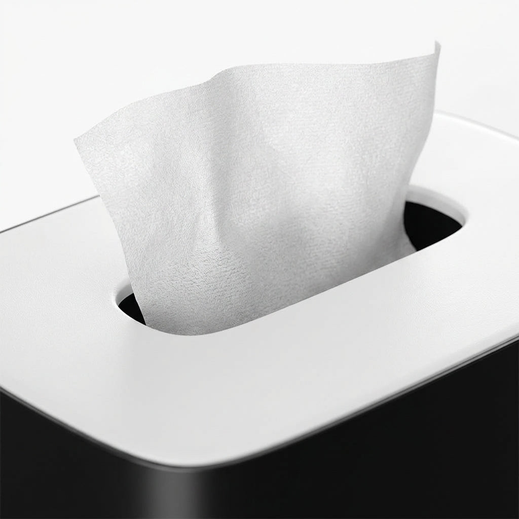 Light Luxury Hotel Tissue Box Holder, Rectangular Wooden Tissue Box for Dining Table, Living Room, Kitchen Counter, Decorative Tissue Dispenser