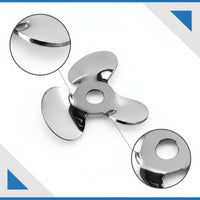 Polished Disperser Blade with Three Paddles Corrosion-Resistant Dispersing Disc High-Speed Dispersing Blade Long-Lasting for Professionals