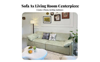 Tofu Block Sofa Minimalist Design Tofu Block Couch Wabi-Sabi Aesthetic Lounge Furniture for Homeowners, Young Adults, Small Spaces, Bedroom, Dormitory