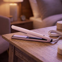 Steam Hair Straightener Wide Plate Hair Straightener with Comb Steam Straightening Brush Anti-Frizz Heated Straightening Brush