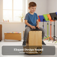 Trip Percussion Box Portable Wooden Percussion Instrument Small Size Percussion Instrument for Beginners, Music Lovers