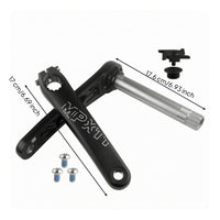 Aluminum Alloy Wide-Tire Bike Crankset Threaded Bolt Holes Winter Bike Crankset Included Bolts