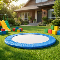 Large Central Opening Trampoline Coil Cover Padded Trampoline Safety Pad Segmented Stitching Sports Gear Even Sewn Surface