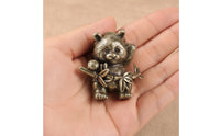 Pandas Figurine Textured Cute Pandas Figurine Small Car Ornament for Bookshelf