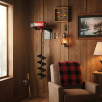 Ice Fishing Auger Holder Sturdy Wall Mounted Tool Hanger Space Saving Wall Mount Tool Rack for Gardeners, Workshop, Basement