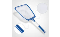 Adjustable Pool Skimmer Net with Telescopic Pole Easy to Use Pool Skimmer Net with Fine Mesh Bag Fast Cleaning for Outdoor Pools