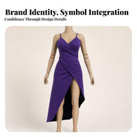 Crossed Drape 1/6 Scale Doll Dress Sleeveless 1/6 Scale Dress Open Back Low Cut