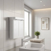 Wall-Mounted Foam Soap Dispenser Dual Outlet Touchless Foaming Dispenser Wall Mounted Soap Pump Liquid Level Window