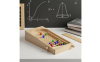 Solid Wood Construction Wooden Pinball Decision Board Simple Operation Desktop Marble Drop Game Interactive Fun Random Choice Generator Toy for Parties