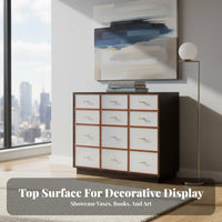 Sturdy Construction 8-Drawer Narrow chest of drawers Modern design Chest of Drawers Space-Saving Design Bedroom Furniture Cutoutward Handles for Apartment Dwellers, Families, Homeowners, Living Room, Small Spaces, Hallway, Home Office
