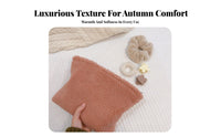 Soft and Comfortable Lambswool Makeup Pouch Portable & Lightweight Fuzzy Cosmetic Pouch Thoughtful Gift for Women, Daily Use, Travel, School