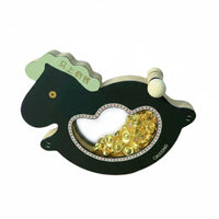 Desktop Rocking Horse Ornament Wealth-Attracting Wobble Horse Decoration Auspicious for Office