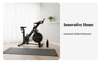 Adjustable Resistance Exercise Bike Silent Operation Indoor Cycling Bike 7.0KG Heavy Flywheel Fitness Equipment Compact Design