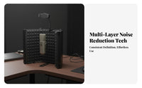 Audio Input Device Soundproofing Screen Noise Reduction Audio Input Device Reflection Screen Foldable Sound Absorbing Panel