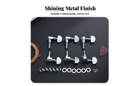 Folk Guitar String Knobs Stays Perfectly Adjusted Folk Guitar Machine Heads Exposed Gear Machine Heads Sturdy 3-on-a-Plate