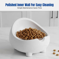 Space Capsule Pet Bowl, Anti-Spill Cat Dog Feeder, Single Bowl, Multiple Colors, Modern Home Use
