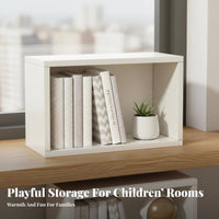 Easy Assembly Freestanding Bookshelf Cube Space-Saving Modular Grid Cabinet Large Capacity Cube Storage Organizer Versatile for Students, Homeowners, Bay Window, Study Room, Bedroom, Office