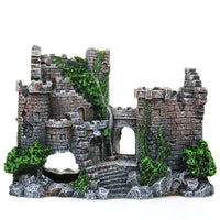 厂家销售 树脂鱼缸古城堡装饰水族馆岩洞建筑装饰 造景美化摆件
