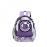 Structured Base Space Capsule Pet Backpack Breathable Mesh Bubble Pet Carrier Backpack Glossy Animal Transport Bag Ventilation Eyelets