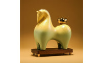 Ideal Opening Gift Chinese Wealth Horse Ornament Auspicious Color New Chinese Design Decor Creative Design Good Luck Horse Sculpture for Business Owners, Office, Living Room, Display Shelf, Shop Entrance