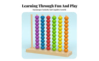 Educational Color Sorting Bead Toy Early Learning Color Matching Toy Develops Fine Movement Skills for Children, Kindergarten, Preschool