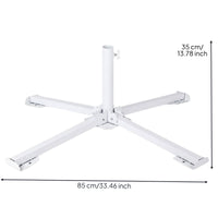 Thickened Metal Heavy Duty Umbrella Stand Sturdy Umbrella Base Stand Long-Lasting Outdoor Gear Weatherproof for Market Stall