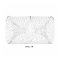 Portable Collapsible Fishing Cage Sturdy Round Fishing Net Cage No Installation Required Funnel Entrance Aquatic Creature Enclosure Handmade
