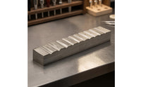 Jewelry Forming Mold Block Hardened Steel Metal Forming Block with Grooves Tool Machined Heavy-Duty for Jewelers, Metalworking