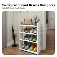 Space-Saving Multi-Layer Shoe Rack Adjustable Shelves Narrow Shoe Vertical Organizer Easy Assembly Household Storage Sturdy for Apartment Dwellers, Homeowners, Small Areas, Entryway, Hallway, Bedroom