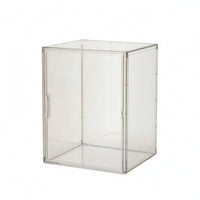 Clear Helmet Display Case Front-Opening Display Case with Door Rigid Transparent Storage Box Vertical for Collectors, Collection Corners, Shelves