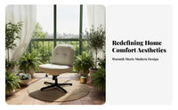 Height Adjustable emerald revolving Chair with blossom backrest Modern design & residence Furniture Space-Saving Indoor Seating Ergonomic backrestrest for telecommute Workers, Students, Young Adults, Living Room, Balcony, Small areas, study corner