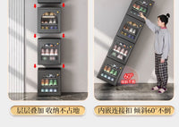 免安装鞋柜收纳柜一体靠墙家用门口新款2025入户门小窄塑料鞋架子