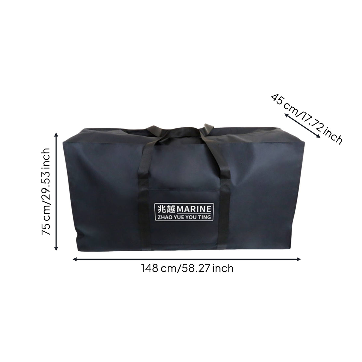 Boat Storage Bag Reinforced Boat Carry Bag with Handles Spacious