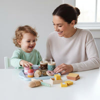 Pretend Play Set Role Playing Children's Cooking Simulation Set Educational Wooden Play Kitchen Accessories for Girls, Young Children